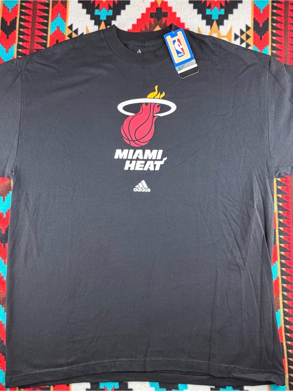 Adidas Miami Heat Logo T-Shirt XL NWT